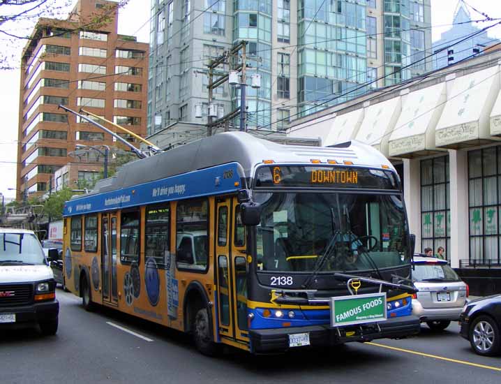 Coast Mountain Bus New Flyer E40LFR trolley 2138